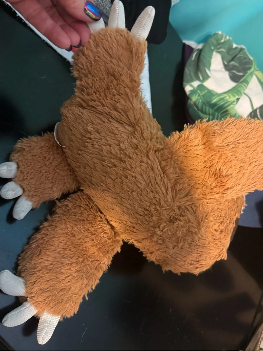 Bark Box XXL Plush Sloth with Santa Hat JUMBO Dog Toy